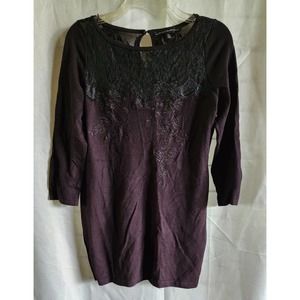 White House Black Market black knit top XS